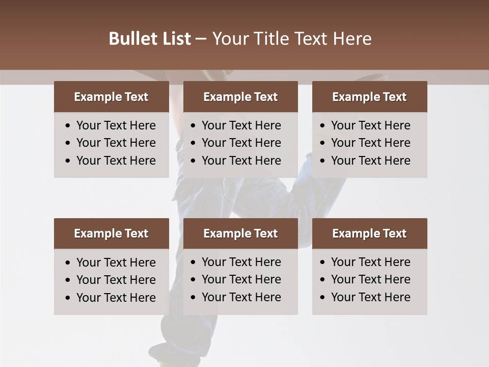 Gymnastic Vertical Fitness PowerPoint Template
