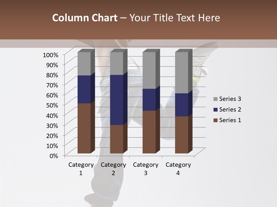 Gymnastic Vertical Fitness PowerPoint Template
