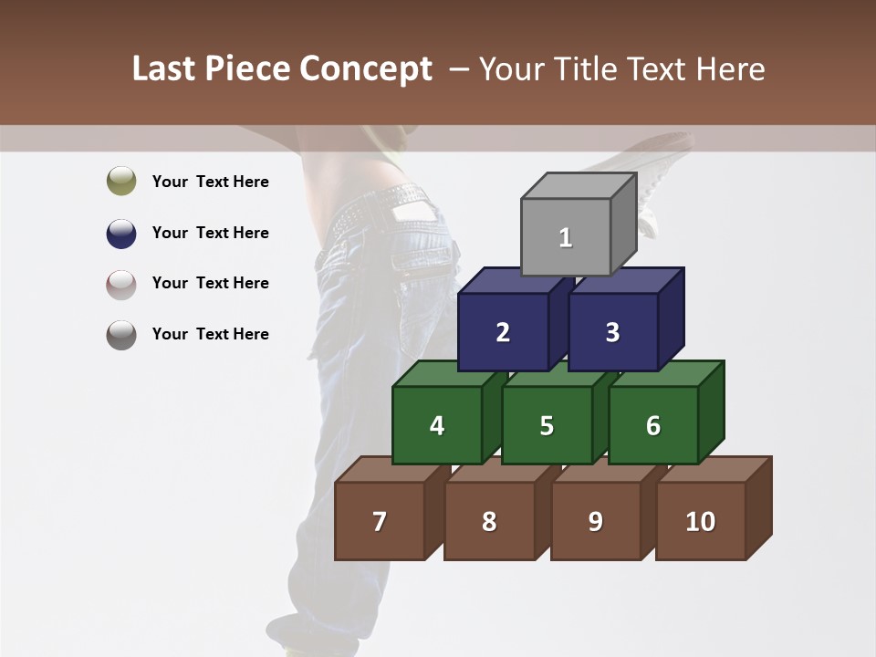 Gymnastic Vertical Fitness PowerPoint Template