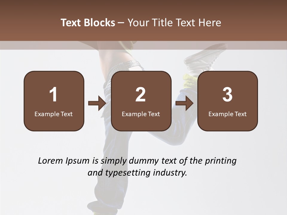 Gymnastic Vertical Fitness PowerPoint Template