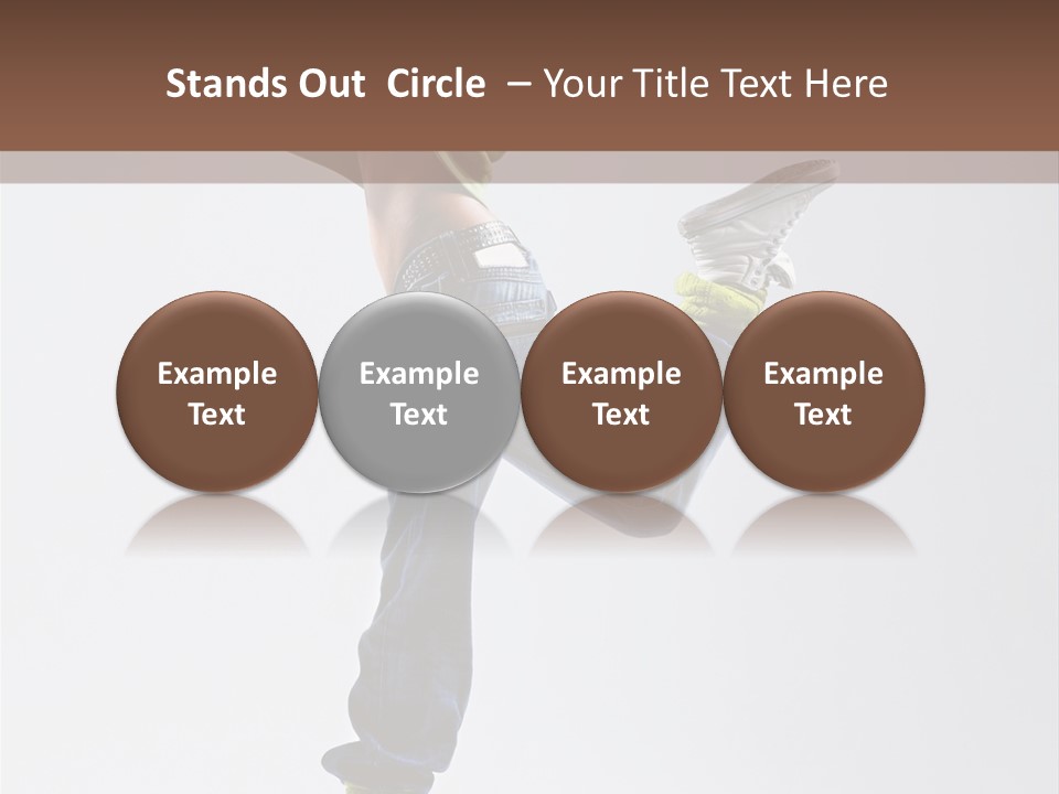 Gymnastic Vertical Fitness PowerPoint Template