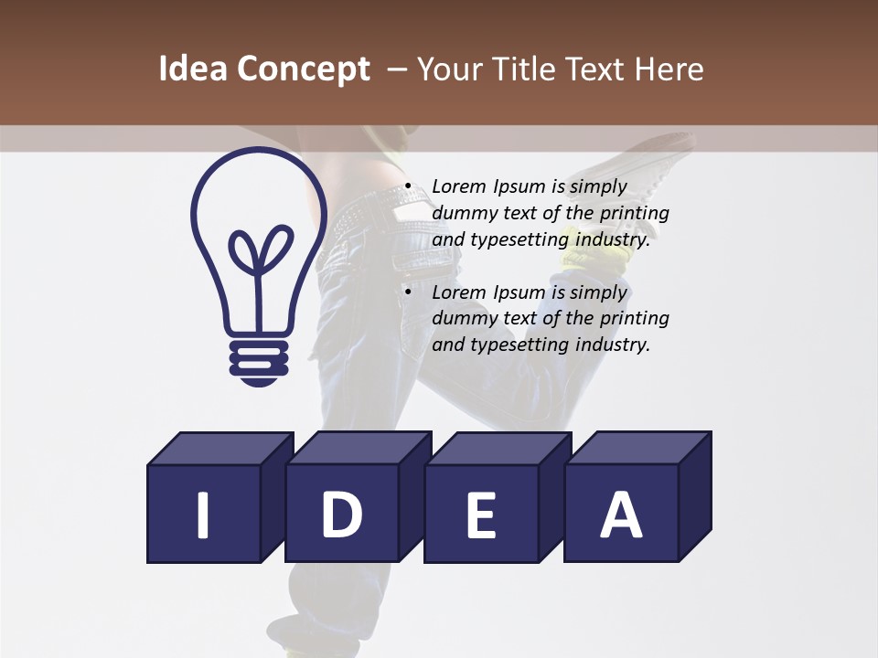 Gymnastic Vertical Fitness PowerPoint Template