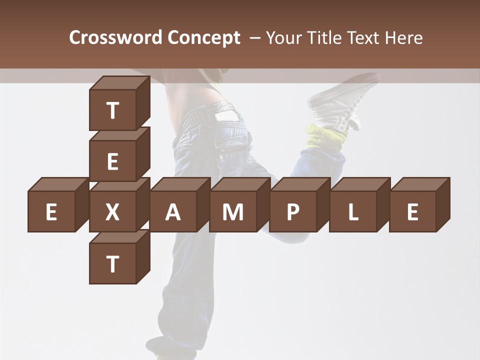 Gymnastic Vertical Fitness PowerPoint Template