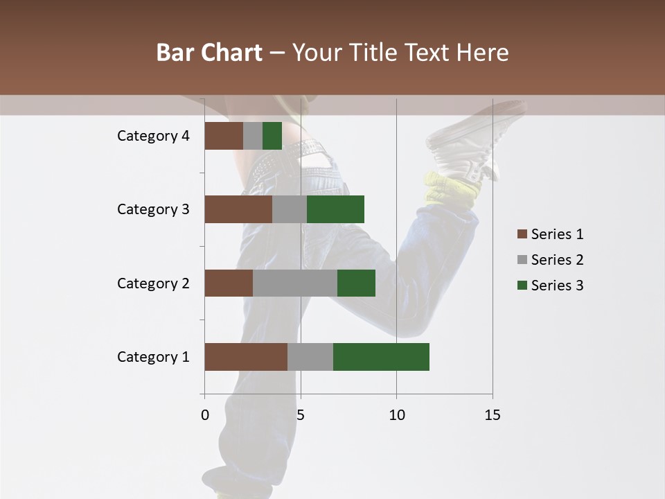 Gymnastic Vertical Fitness PowerPoint Template