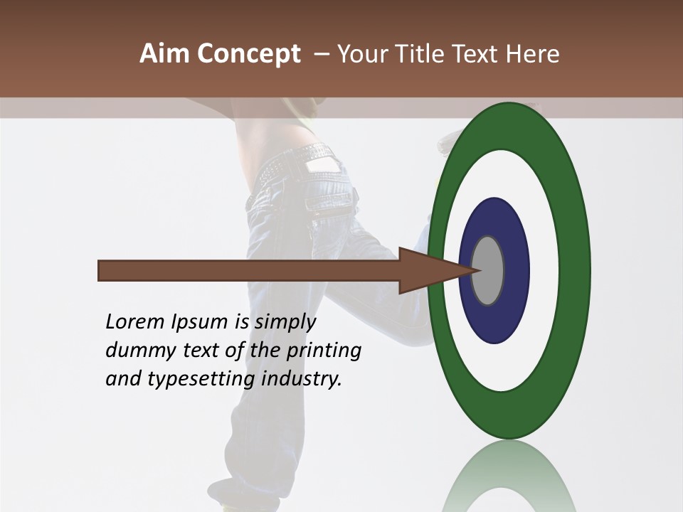 Gymnastic Vertical Fitness PowerPoint Template