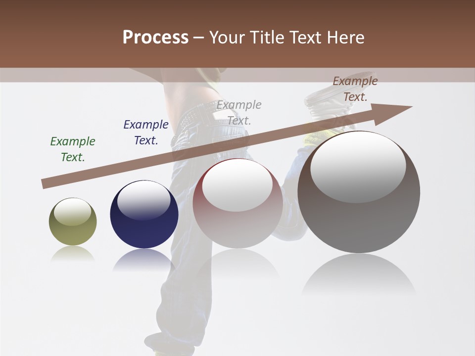 Gymnastic Vertical Fitness PowerPoint Template