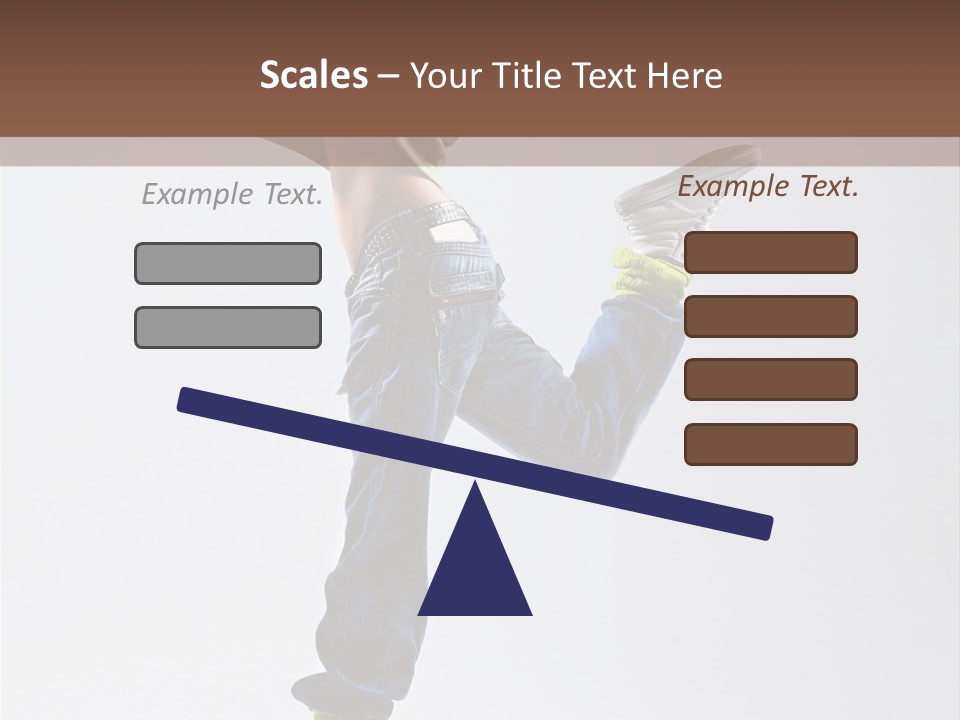 Gymnastic Vertical Fitness PowerPoint Template