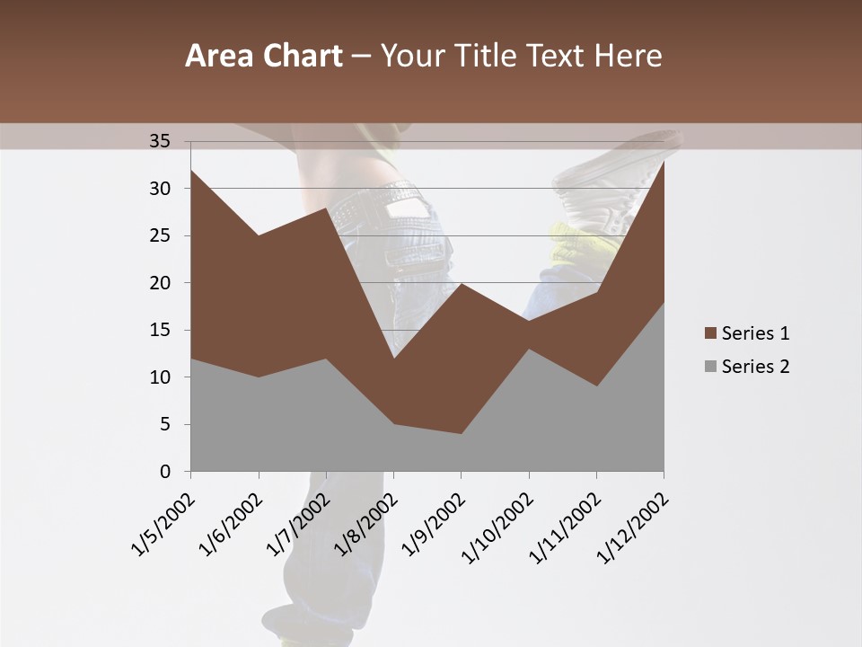 Gymnastic Vertical Fitness PowerPoint Template
