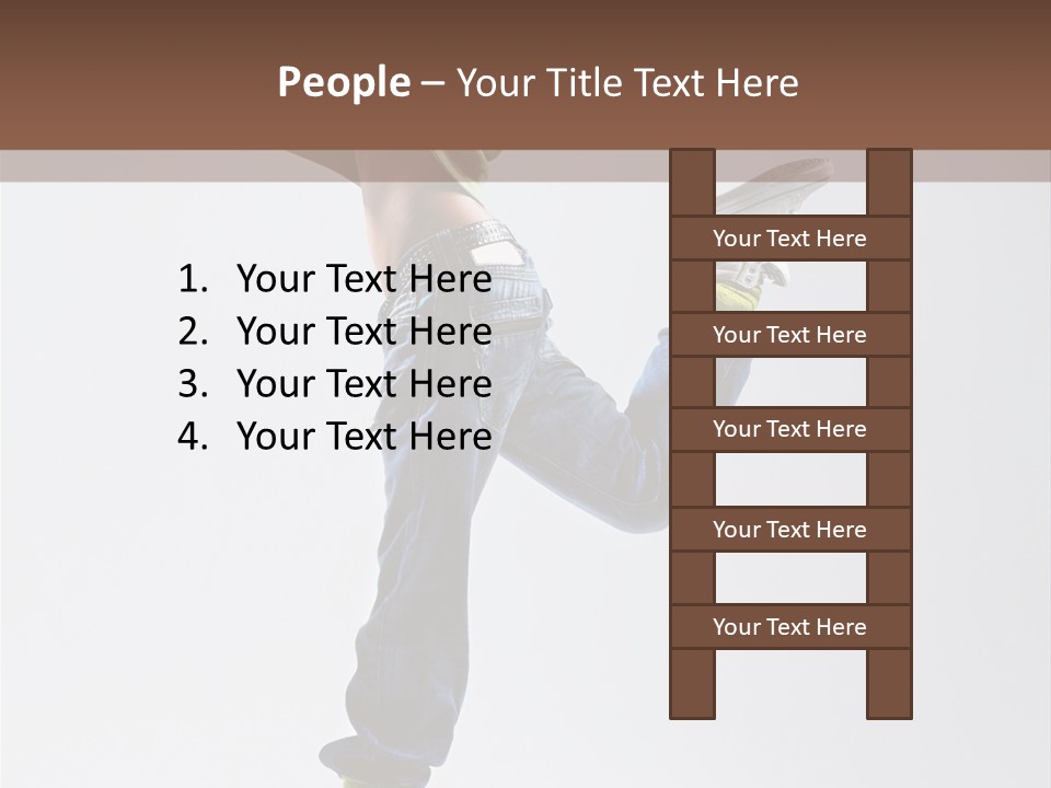 Gymnastic Vertical Fitness PowerPoint Template