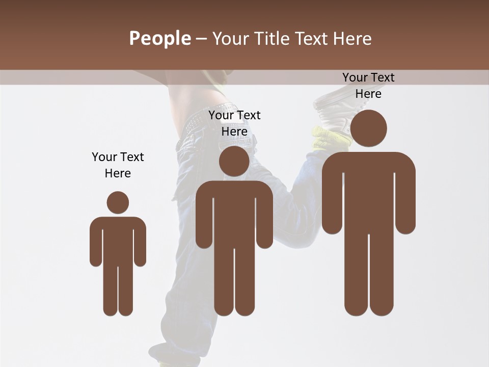 Gymnastic Vertical Fitness PowerPoint Template