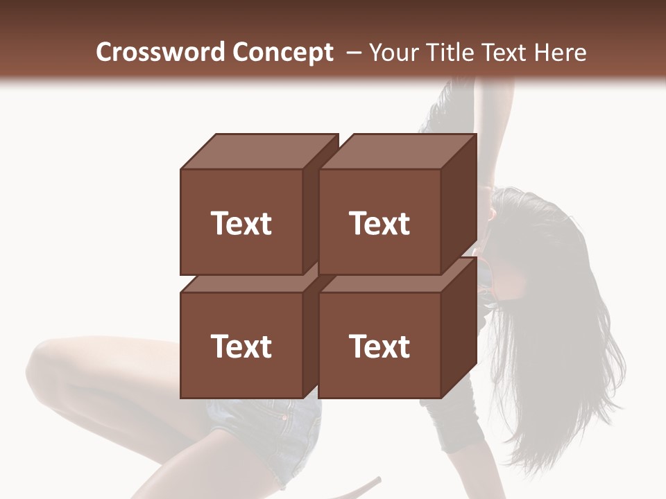 Voluptous Posing Flexibility PowerPoint Template