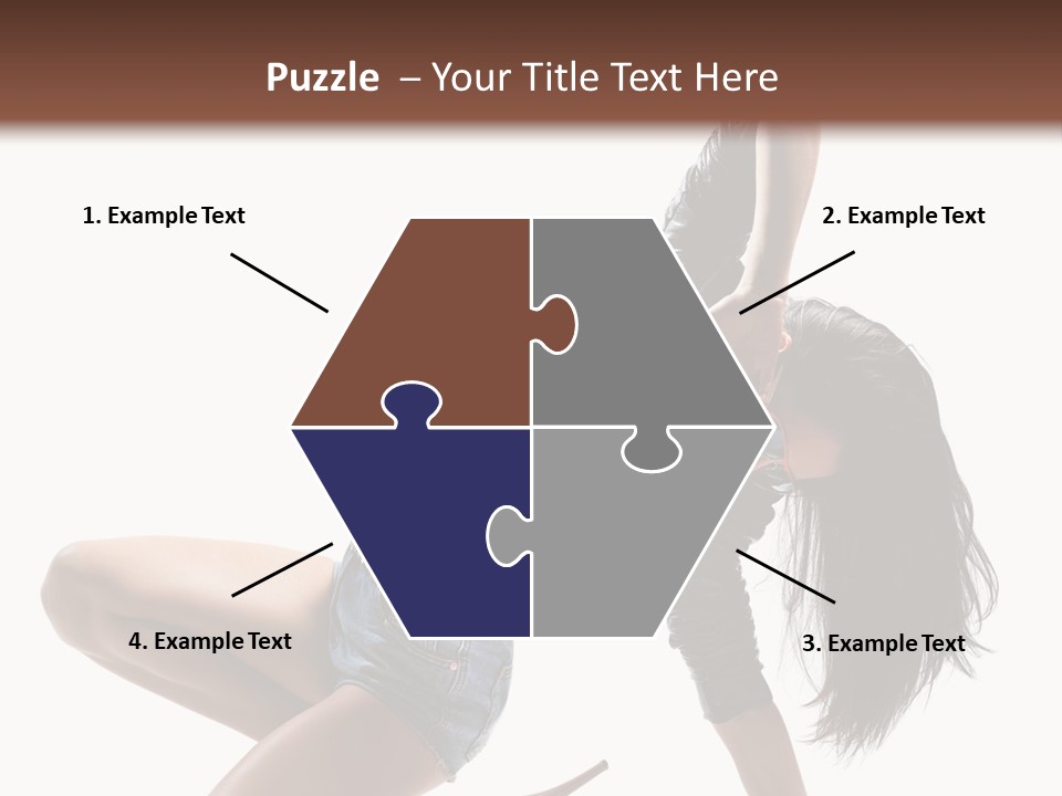 Voluptous Posing Flexibility PowerPoint Template