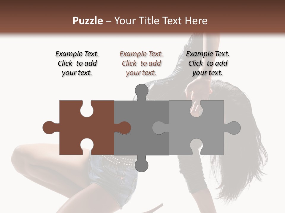 Voluptous Posing Flexibility PowerPoint Template