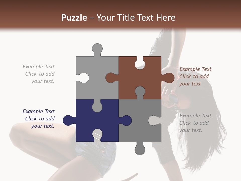 Voluptous Posing Flexibility PowerPoint Template