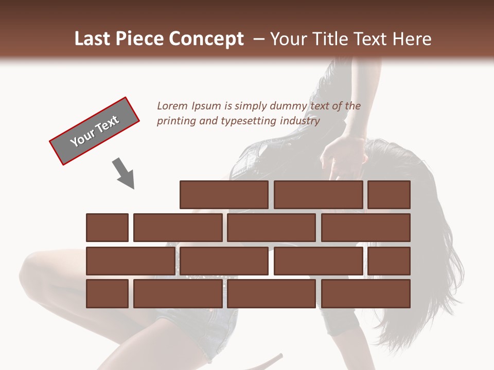 Voluptous Posing Flexibility PowerPoint Template