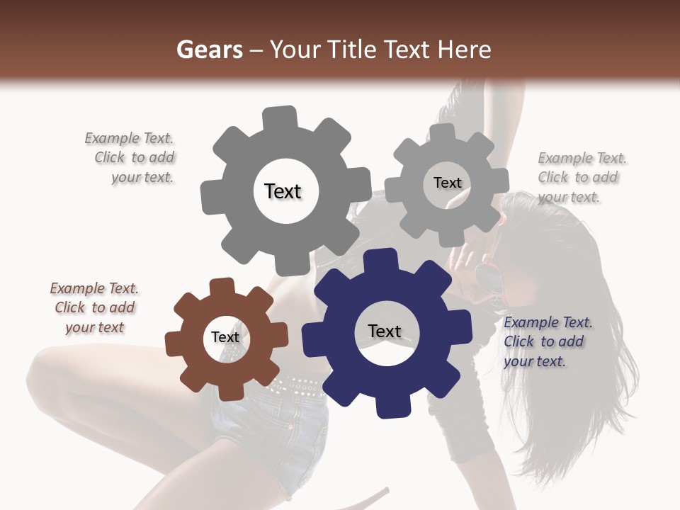 Voluptous Posing Flexibility PowerPoint Template