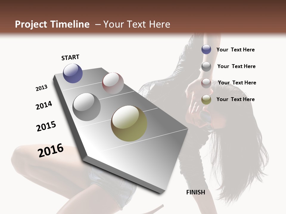 Voluptous Posing Flexibility PowerPoint Template