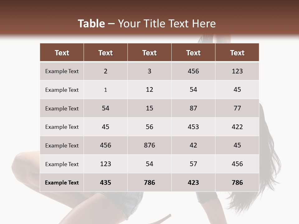 Voluptous Posing Flexibility PowerPoint Template
