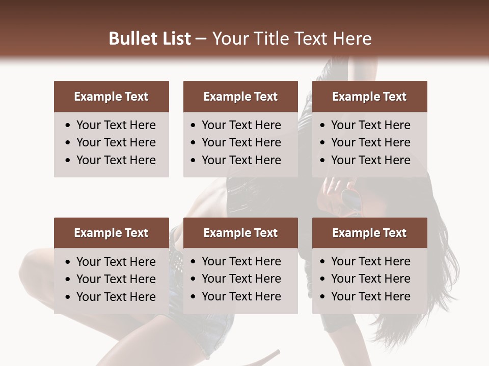 Voluptous Posing Flexibility PowerPoint Template