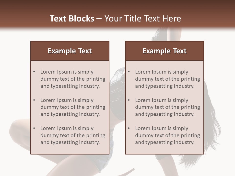 Voluptous Posing Flexibility PowerPoint Template