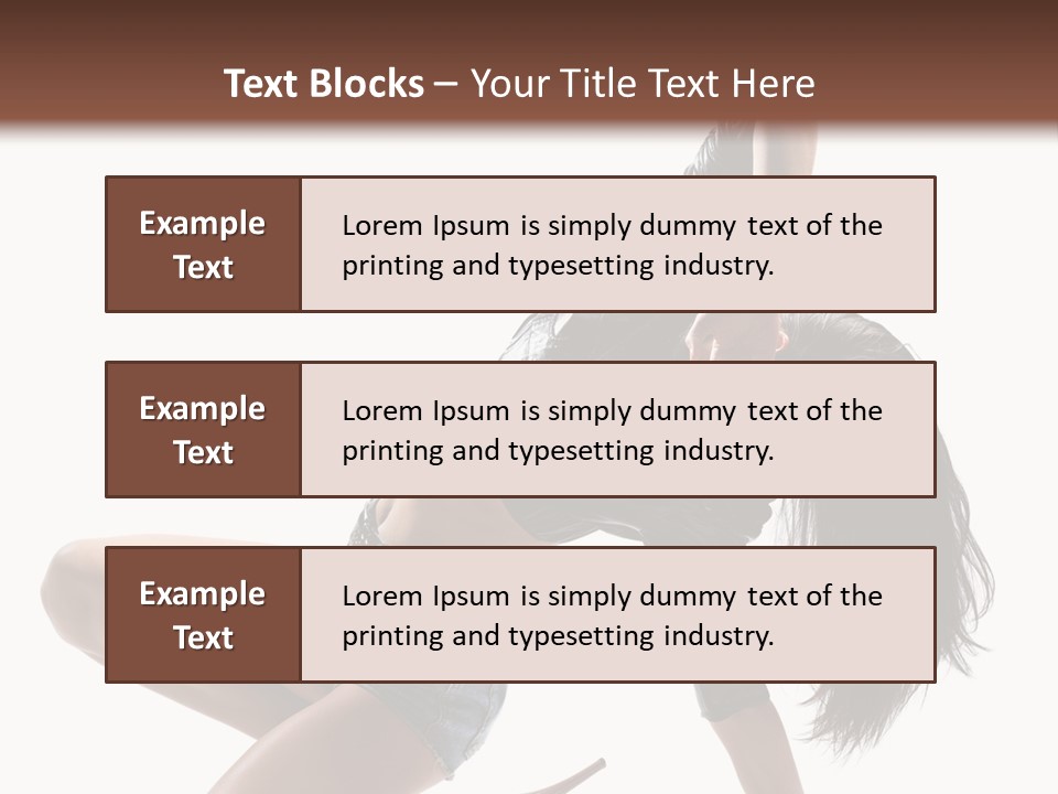 Voluptous Posing Flexibility PowerPoint Template