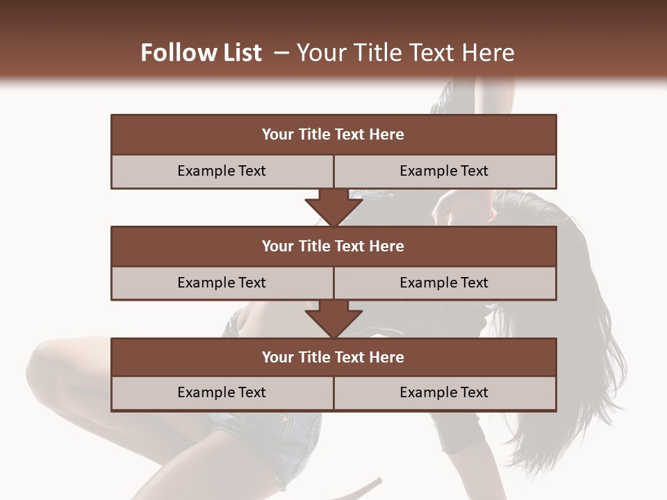 Voluptous Posing Flexibility PowerPoint Template