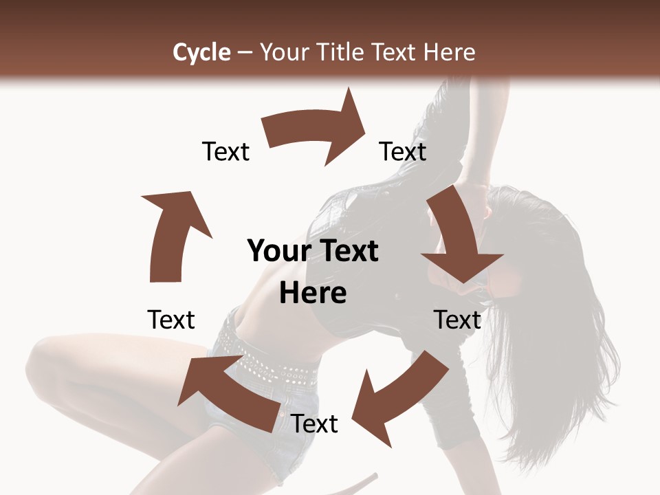 Voluptous Posing Flexibility PowerPoint Template