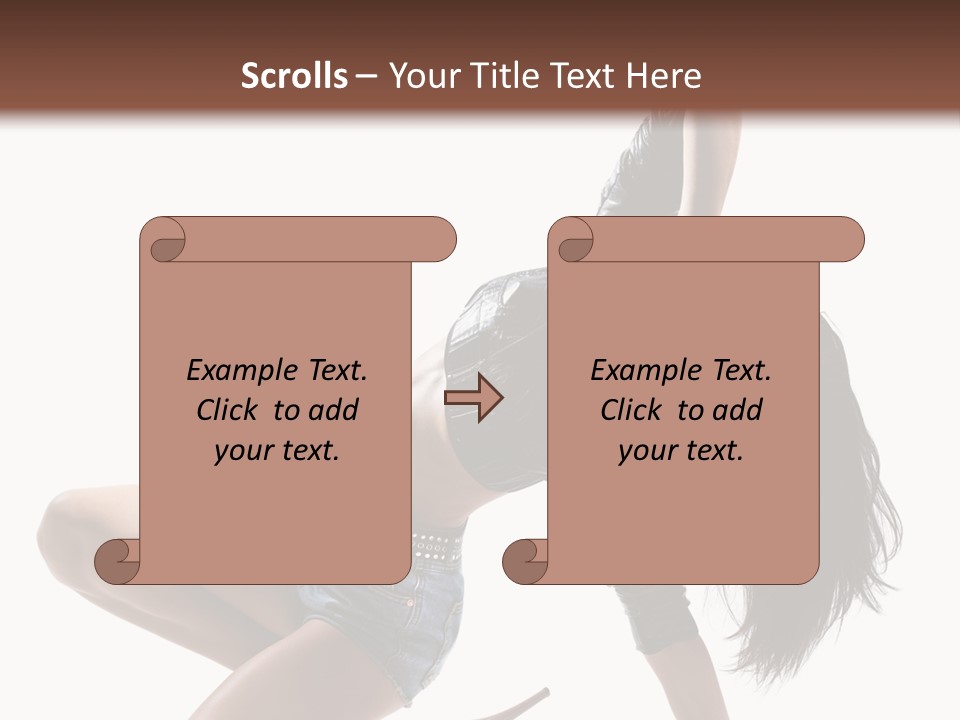 Voluptous Posing Flexibility PowerPoint Template