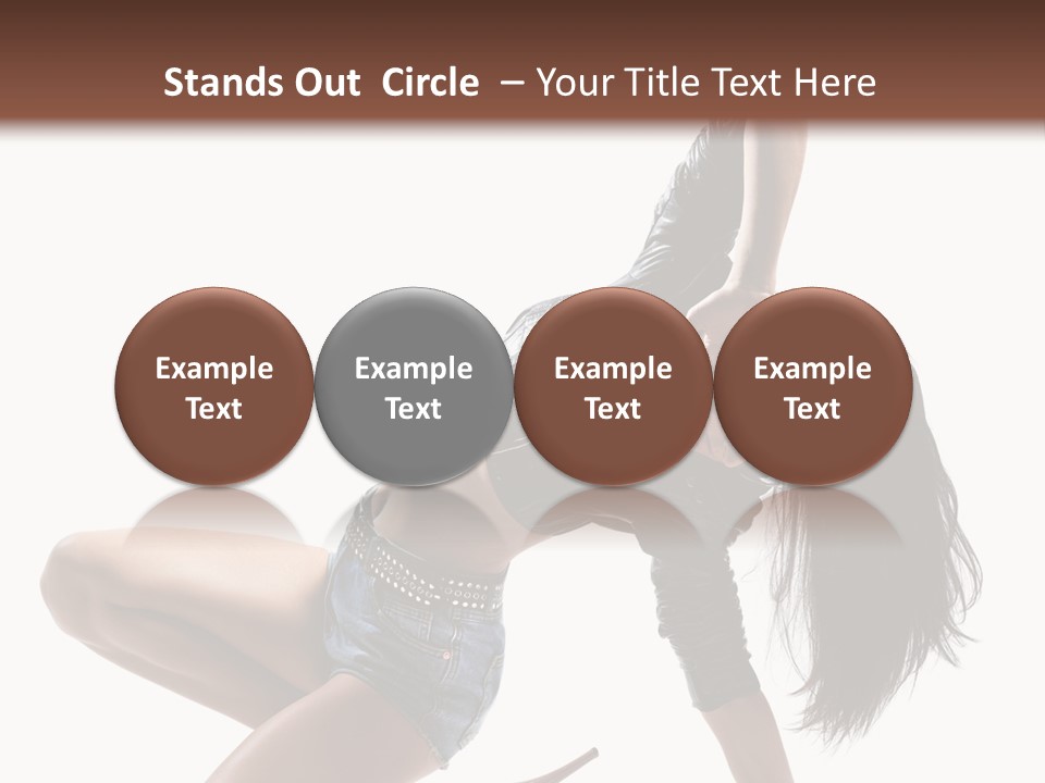 Voluptous Posing Flexibility PowerPoint Template