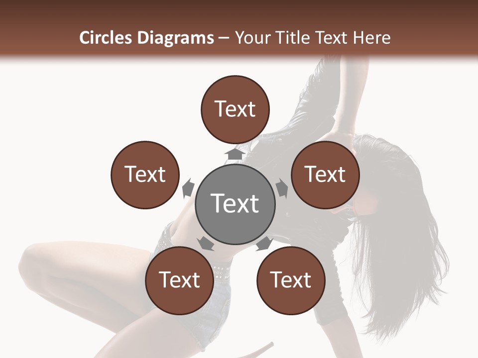 Voluptous Posing Flexibility PowerPoint Template