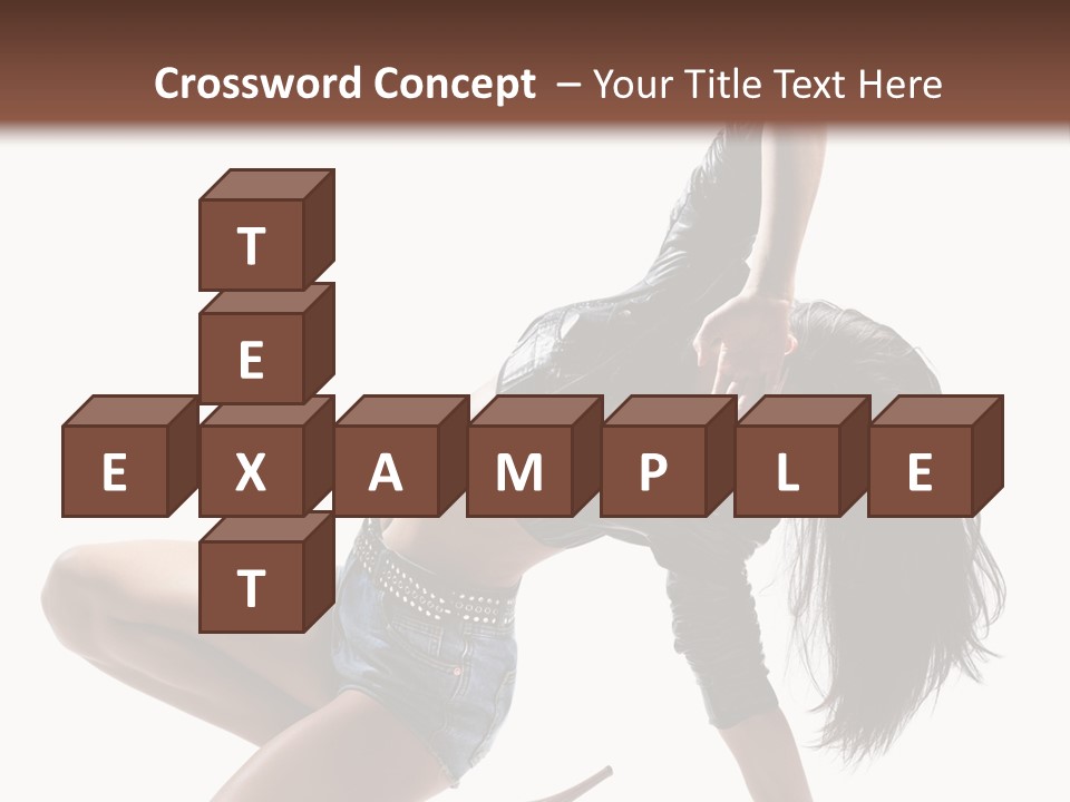 Voluptous Posing Flexibility PowerPoint Template