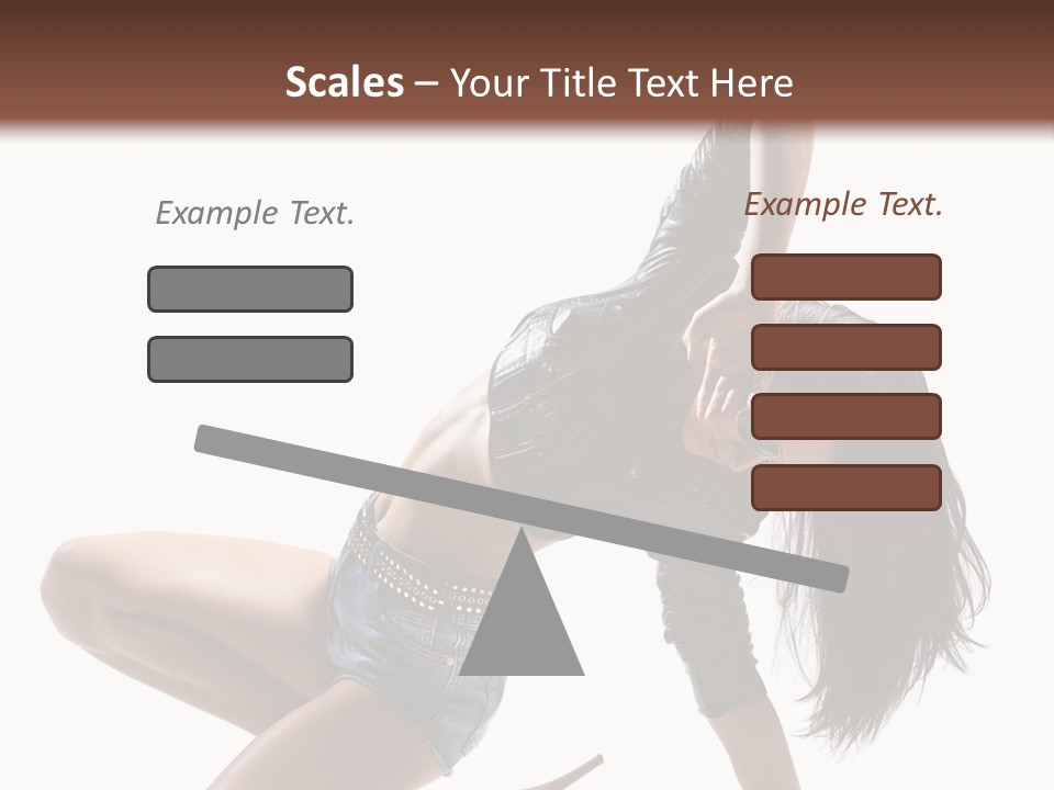 Voluptous Posing Flexibility PowerPoint Template