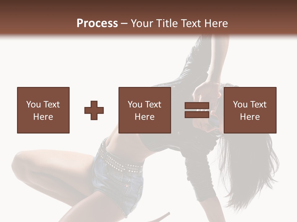 Voluptous Posing Flexibility PowerPoint Template