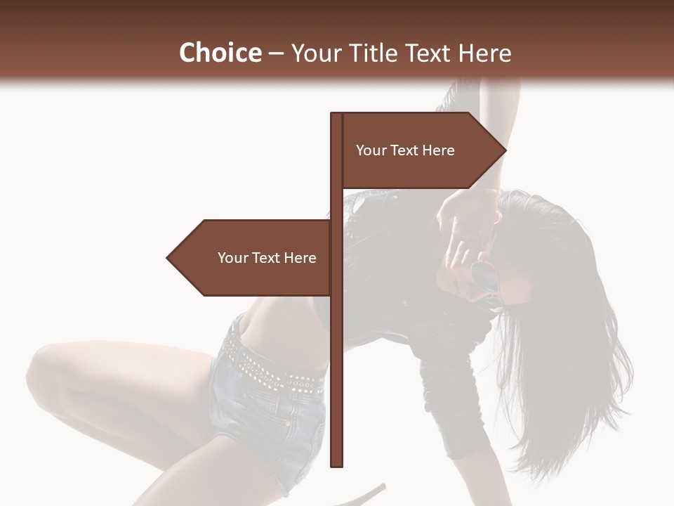 Voluptous Posing Flexibility PowerPoint Template
