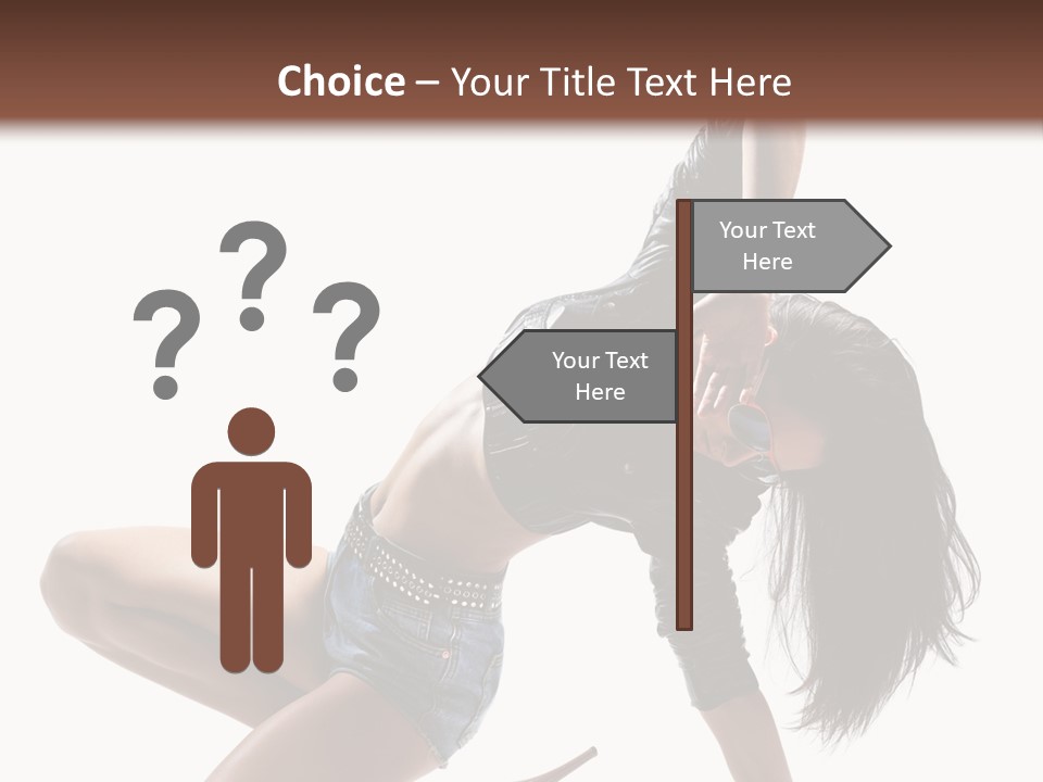 Voluptous Posing Flexibility PowerPoint Template