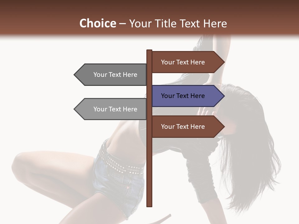 Voluptous Posing Flexibility PowerPoint Template