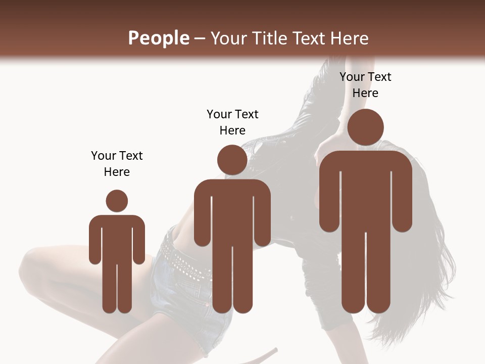 Voluptous Posing Flexibility PowerPoint Template