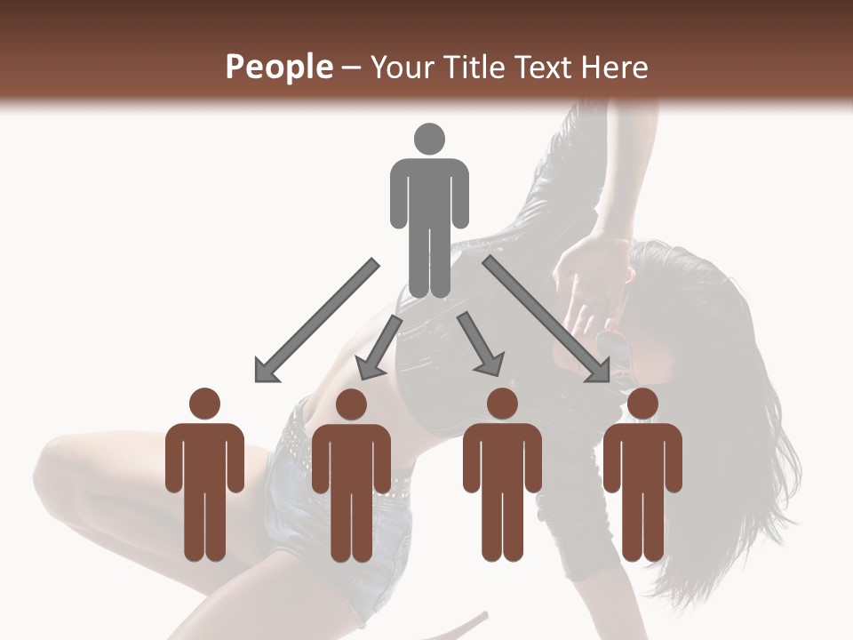 Voluptous Posing Flexibility PowerPoint Template