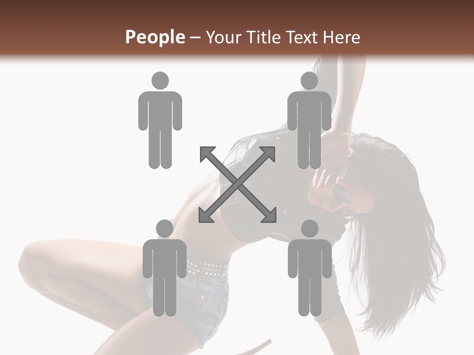 Voluptous Posing Flexibility PowerPoint Template