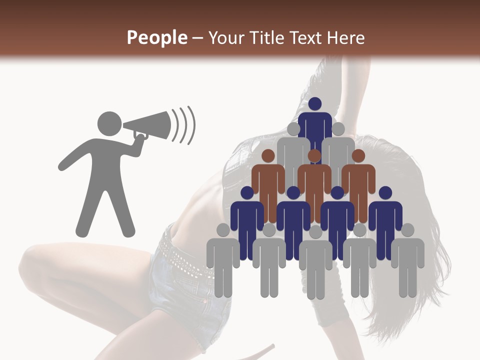 Voluptous Posing Flexibility PowerPoint Template