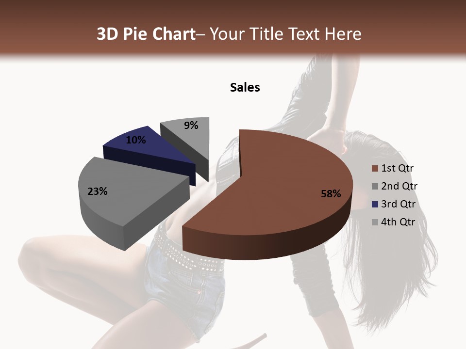 Voluptous Posing Flexibility PowerPoint Template