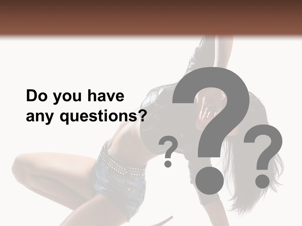 Voluptous Posing Flexibility PowerPoint Template