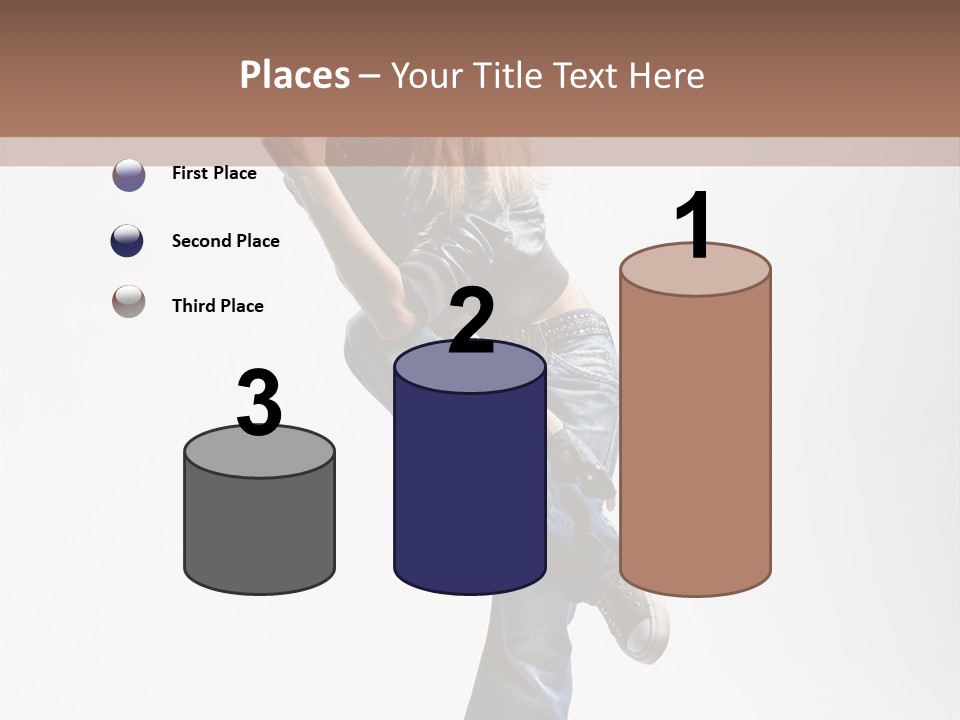 Stretching Vertical Balance PowerPoint Template