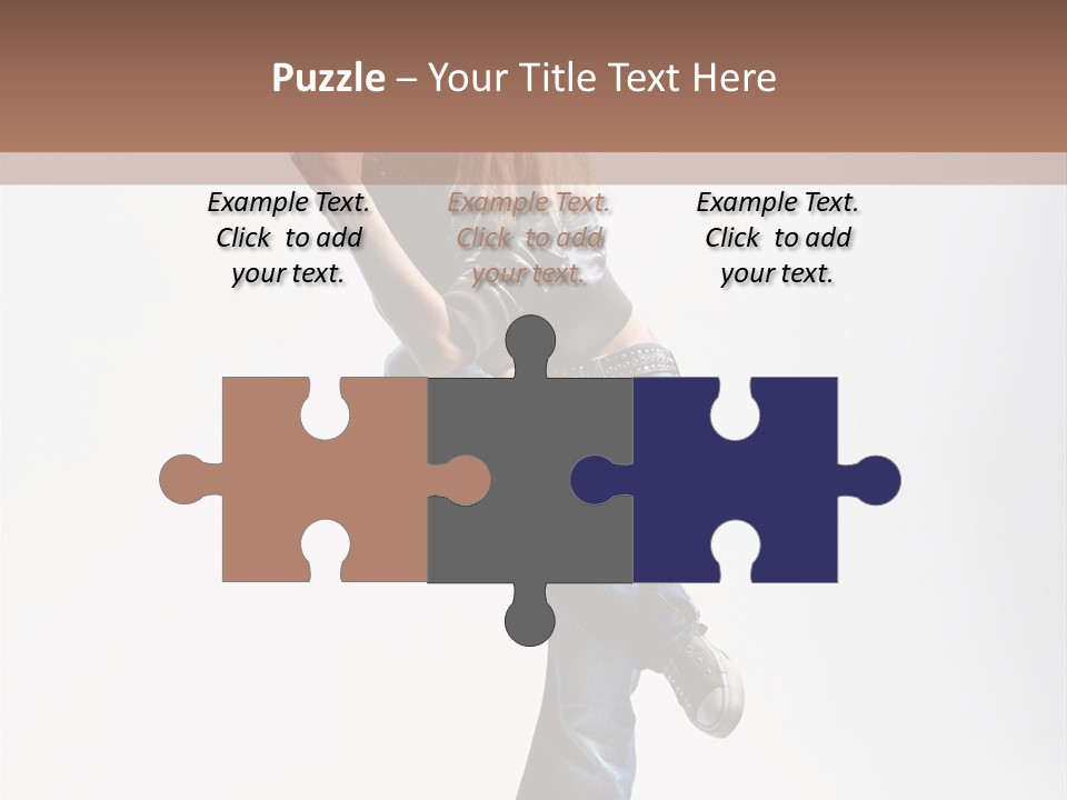 Stretching Vertical Balance PowerPoint Template