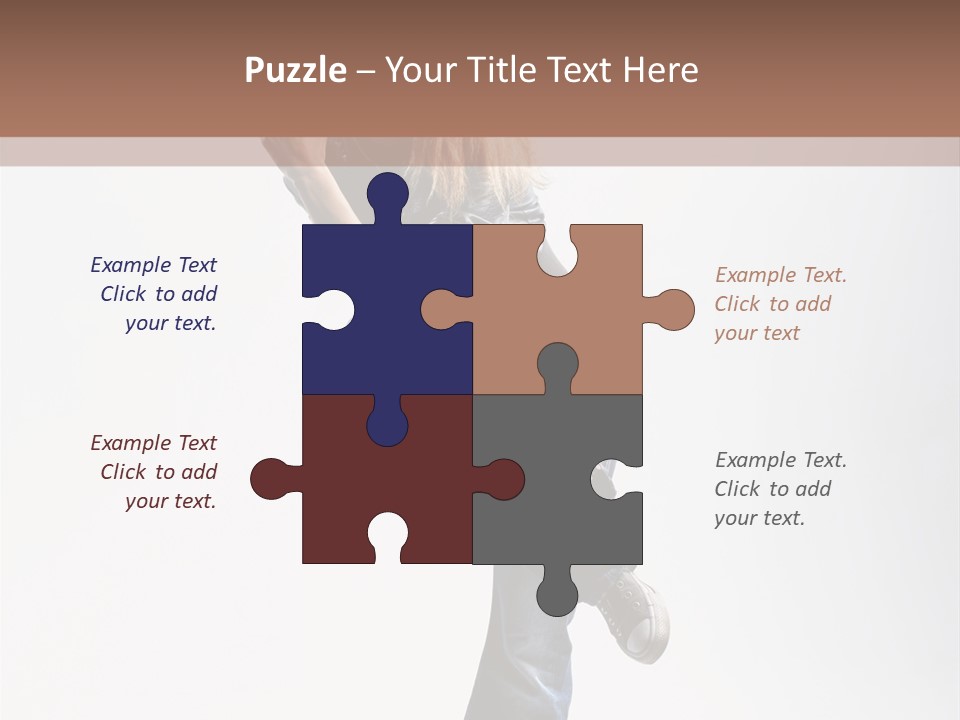 Stretching Vertical Balance PowerPoint Template