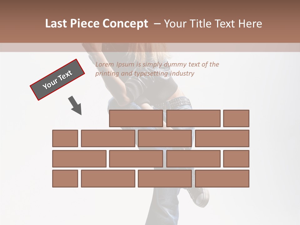 Stretching Vertical Balance PowerPoint Template
