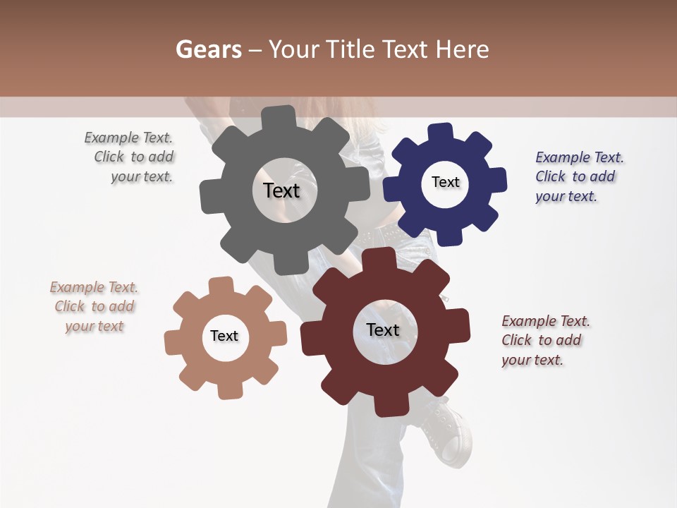Stretching Vertical Balance PowerPoint Template