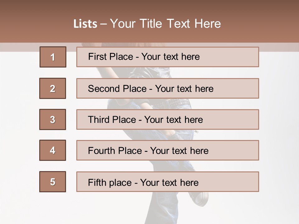 Stretching Vertical Balance PowerPoint Template