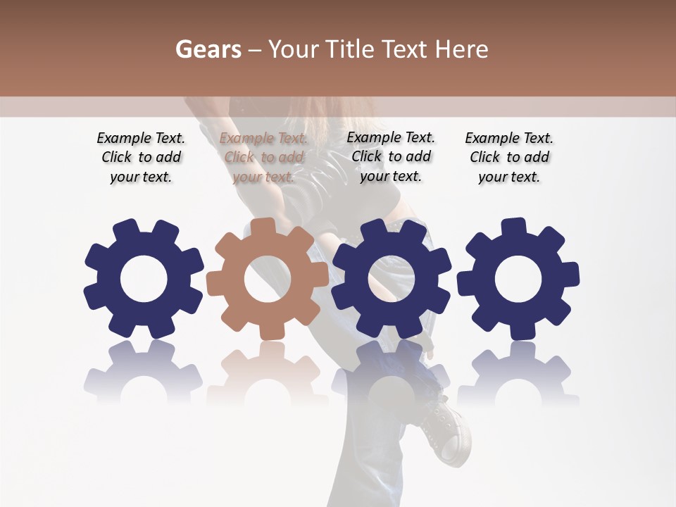 Stretching Vertical Balance PowerPoint Template