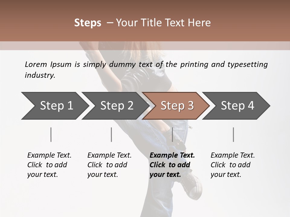 Stretching Vertical Balance PowerPoint Template